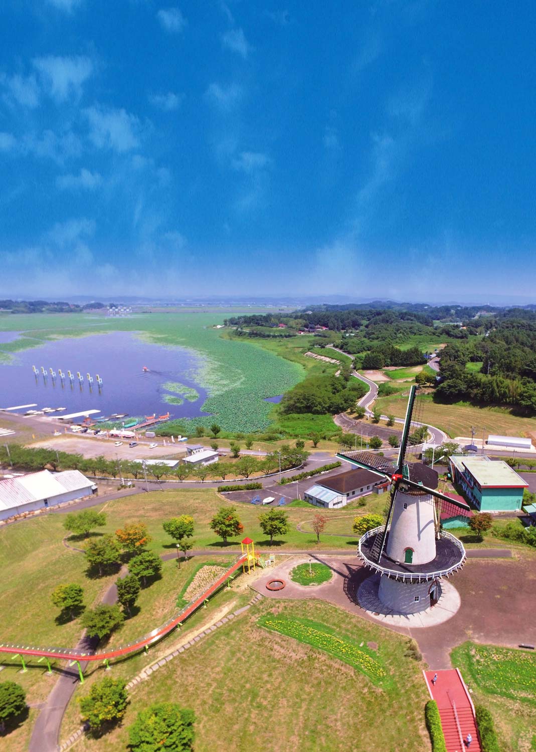 登米市の全景